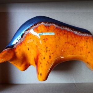 Handgefertigter Keramik Bulle